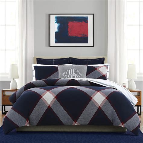 tommy hilfiger jersey knit comforter.